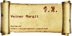 Veiner Margit névjegykártya